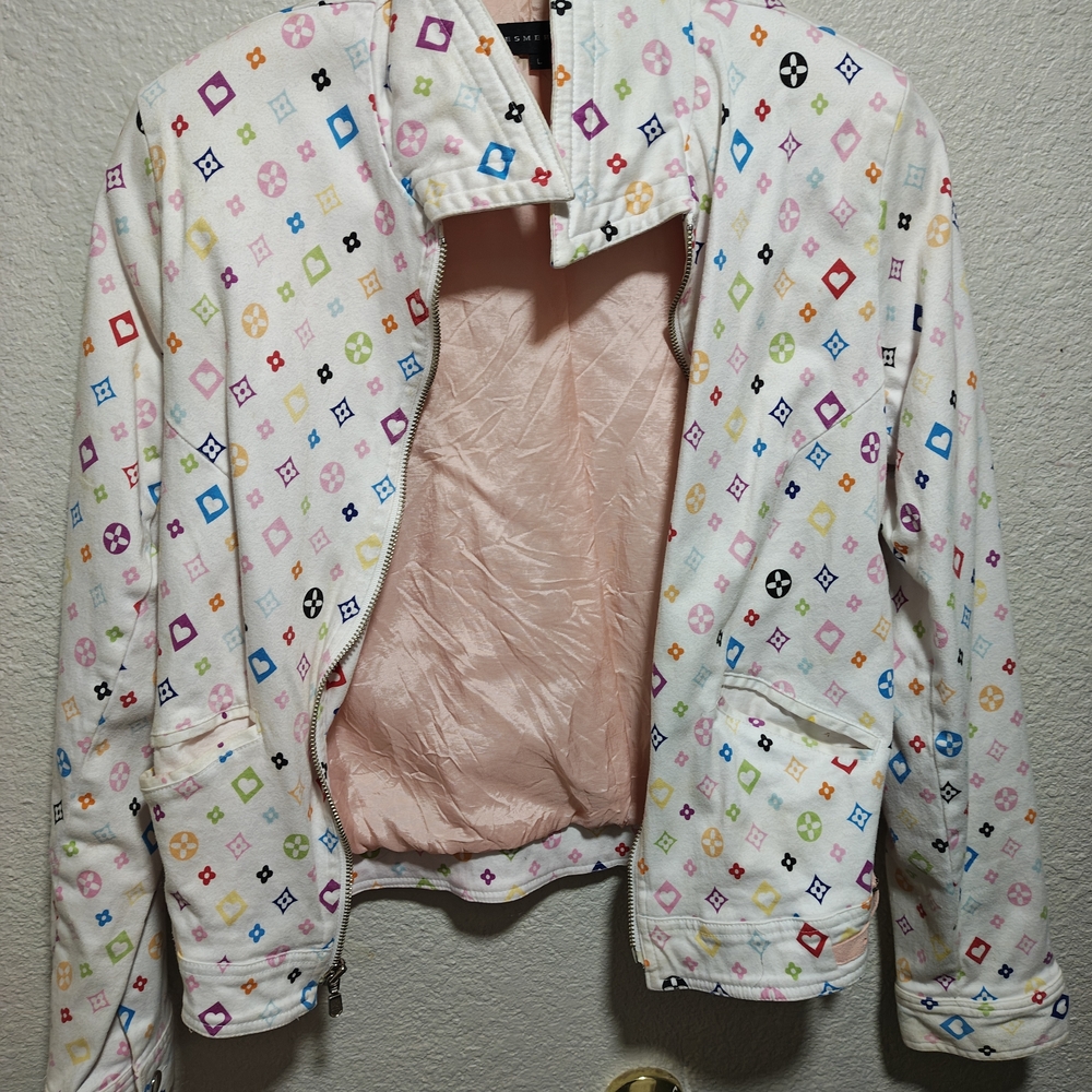 Multicolor Patterned Women's Bomber Jacket
